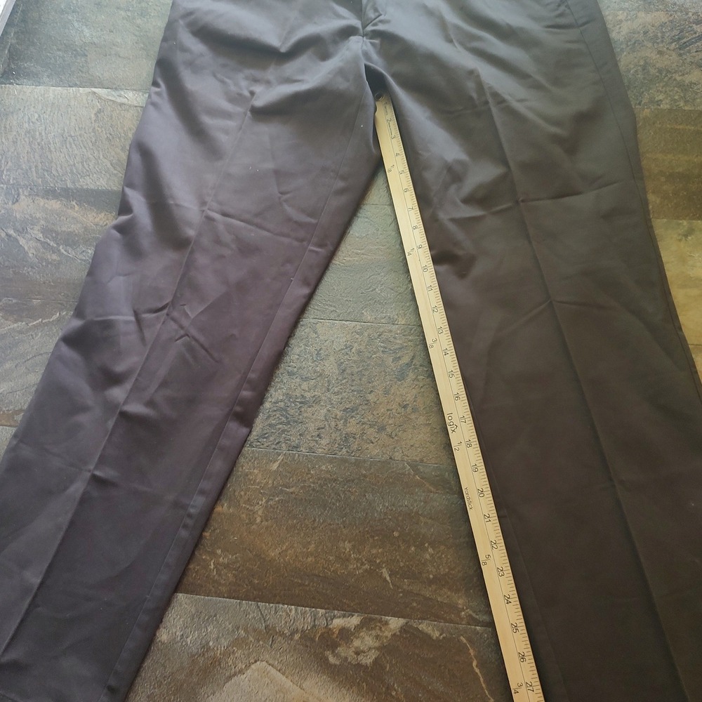 Dockers Trousers Mens 35x29‎ Brown Excellent Classic Fit Flat Front Chinos